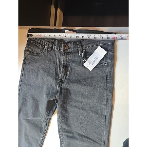 Cotton & Co.‎ Jeans Men's 33x32 Stealth Grey Dark Wash Slim Straight Leg Jeans - Picture 5 of 10